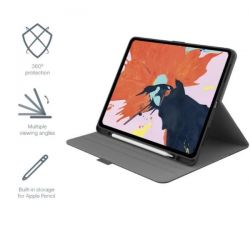 Custodia TekView con porta Apple pencil per iPad 10.9" & Pro 11'' (2021/2020/2018)   Grigio/Nero CY3492TEKVI