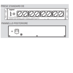 KEOR PDU 800VA 8 PRESE SCHUKO/IT BIANCA LG-310332