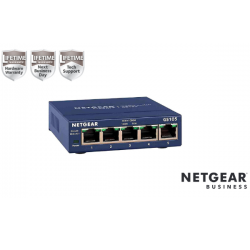 NETGEAR GS105GE Switch Unmanaged 5 porte Gigabit, Garanzia a vita  e NBD GS105GE