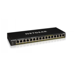 GS316P-100EUS - Netgear Switch Unmanaged Gigabit Ethernet (10/100/1000) Nero POE GS316P-100EUS