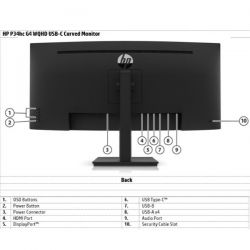 P34hc G4 WQHD USB-C Monitor curvo 21Y56AA