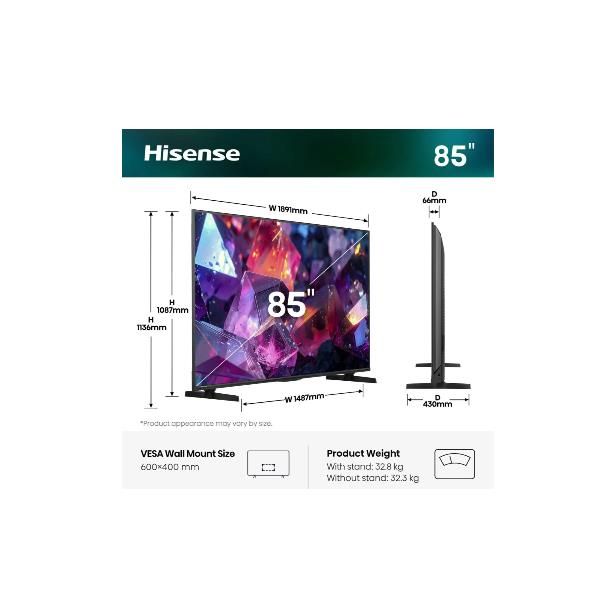 85 E79S PRO QLED 4K UHD VIDAA 144HZ