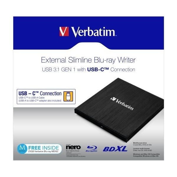 MOBILE BLU-RAY REWRITER USB TYPE C 43889