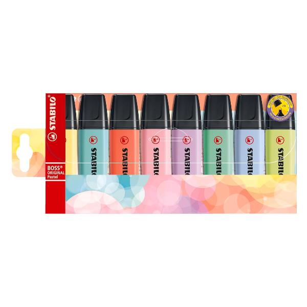 AST8 STABILO BOSS PASTEL ASSORTITI