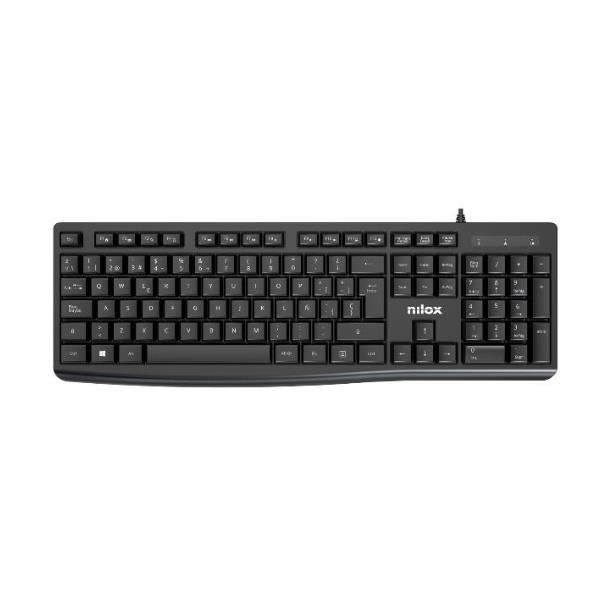 TASTIERA USB-A+MOUSE USB-A NERO